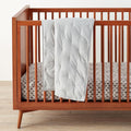 Washed Cotton Percale Toddler Comforter - Platinum