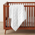 Washed Cotton Toddler Quilt - White