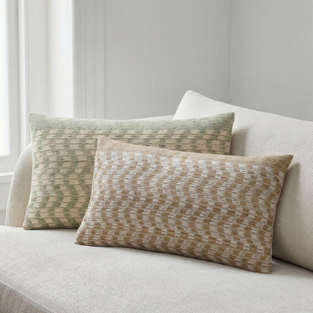 Wavy Ikat Cushion Cover