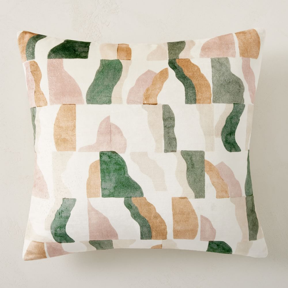 Wavy Tiles Velvet Cushion Cover