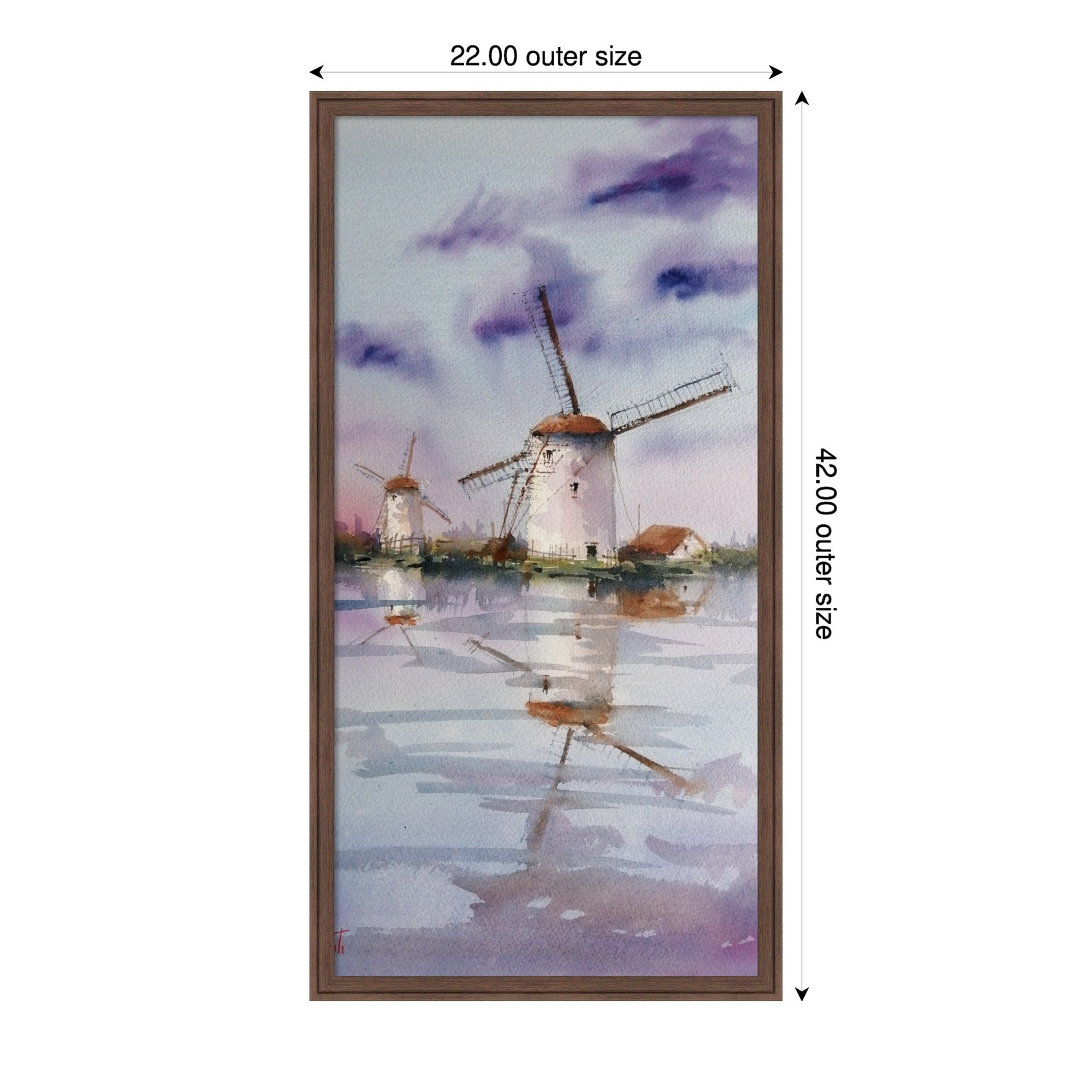 Windmill 11 By Giorgio Gosti Framed Mounted Canvas Wall Art Print