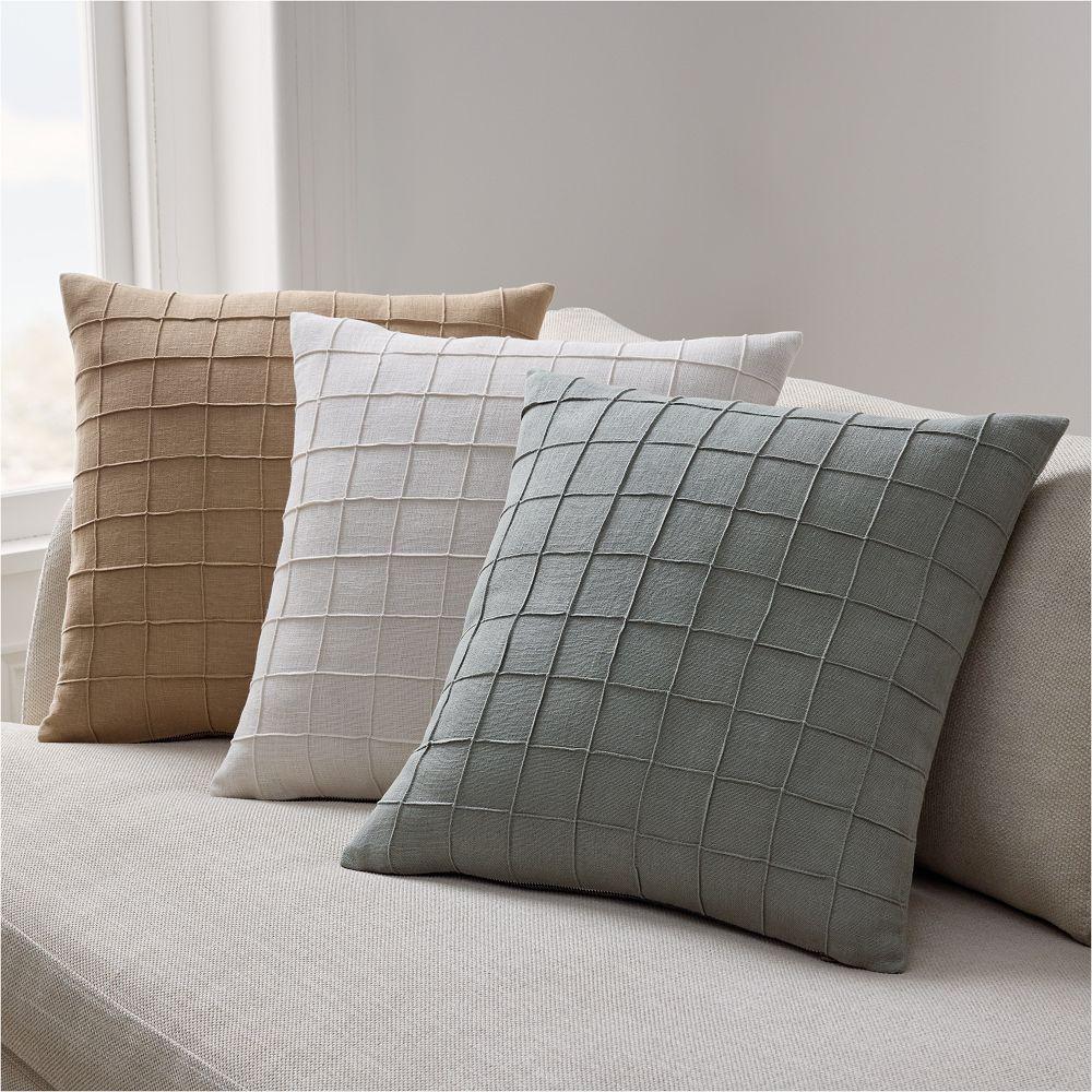 Windowpane Grid Cushion Cover