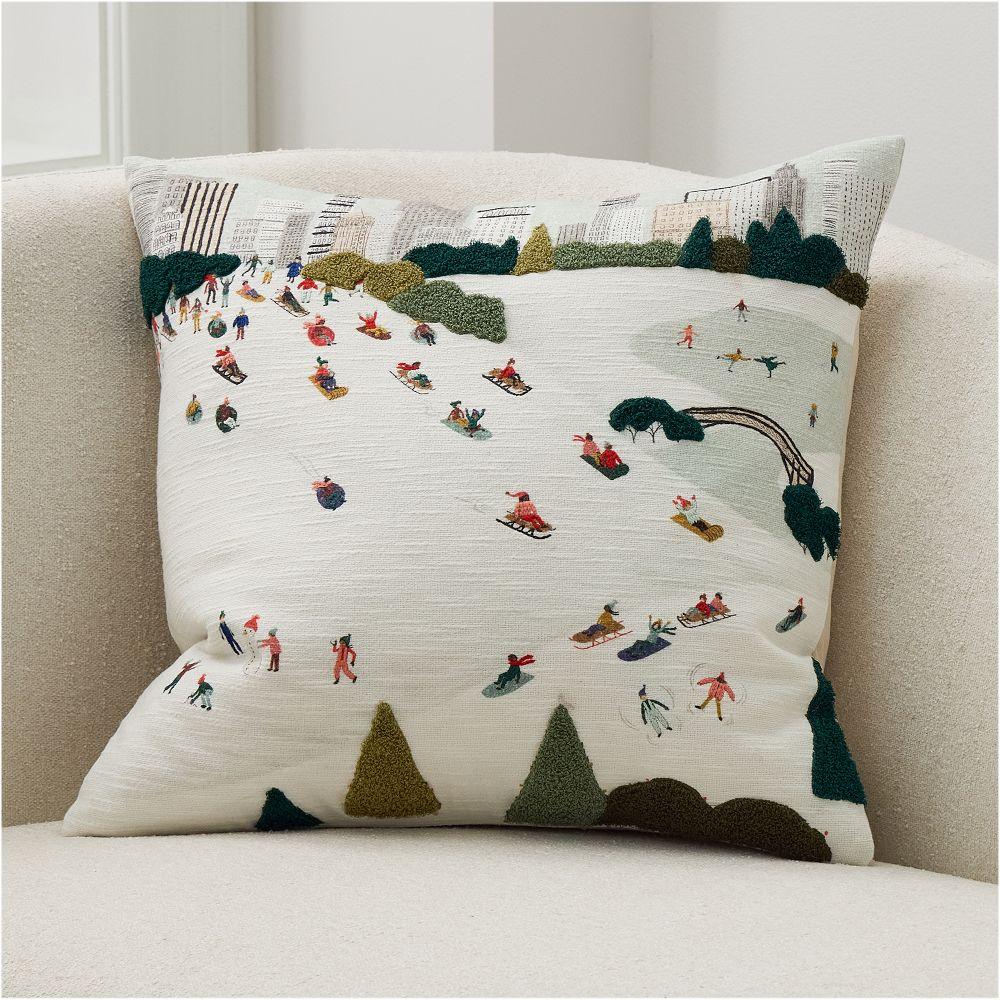 Winter Activities Cushion Cover