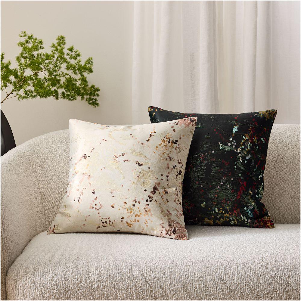 Winter Sprigs Brocade Cushion Cover