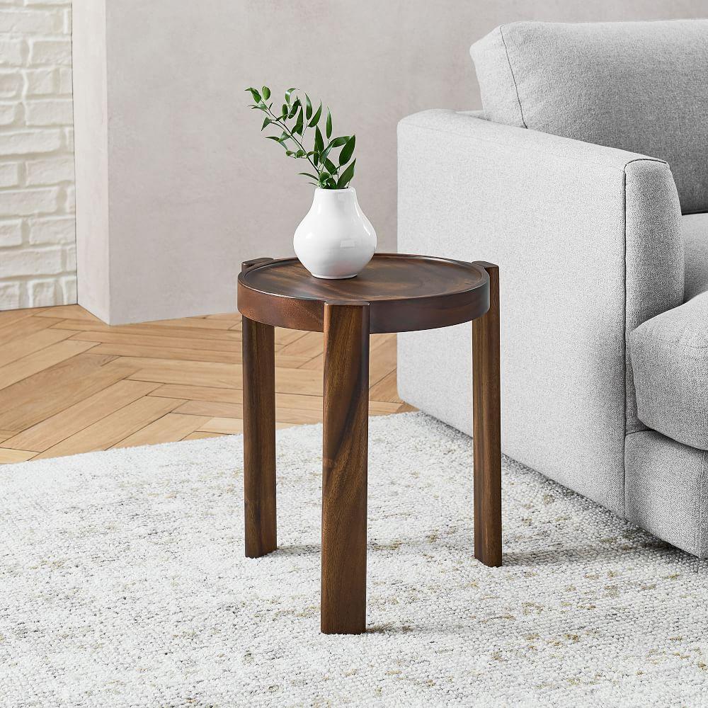 Wood Stacking Side Table