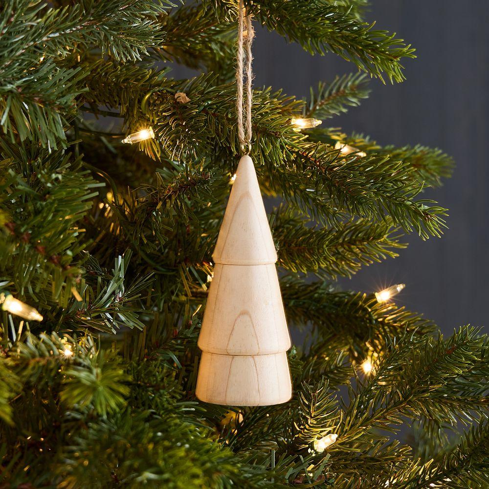 Wood Tree Baubles
