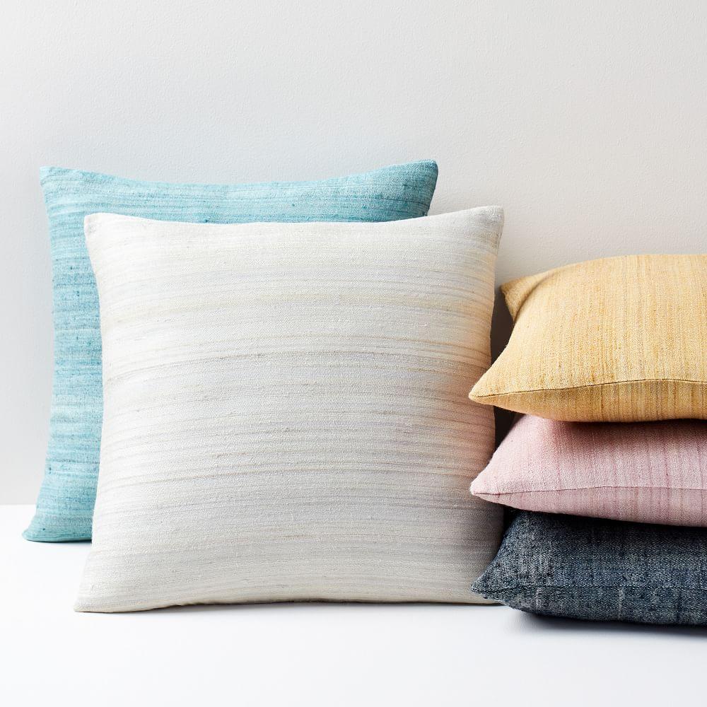 Woven Silk Cushion Covers