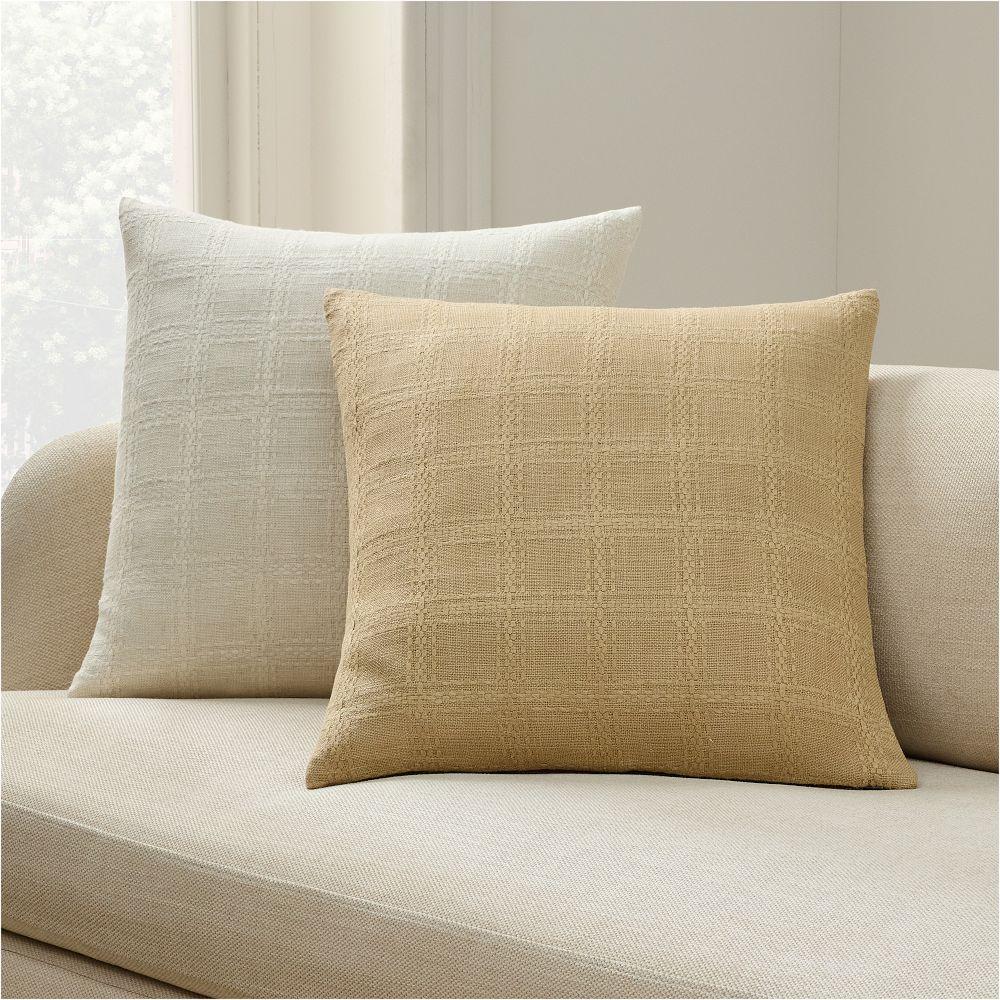 Woven Windowpane Cushion Cover