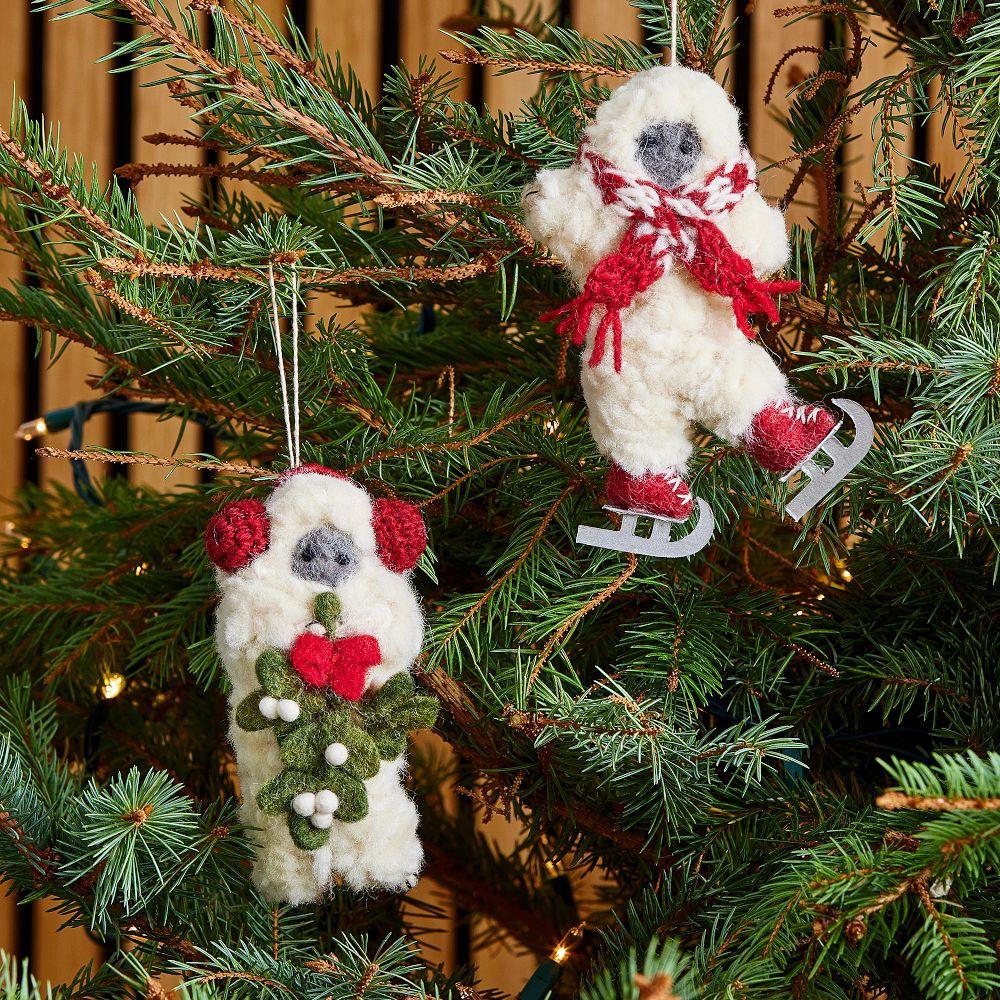 Yeti Felt Baubles